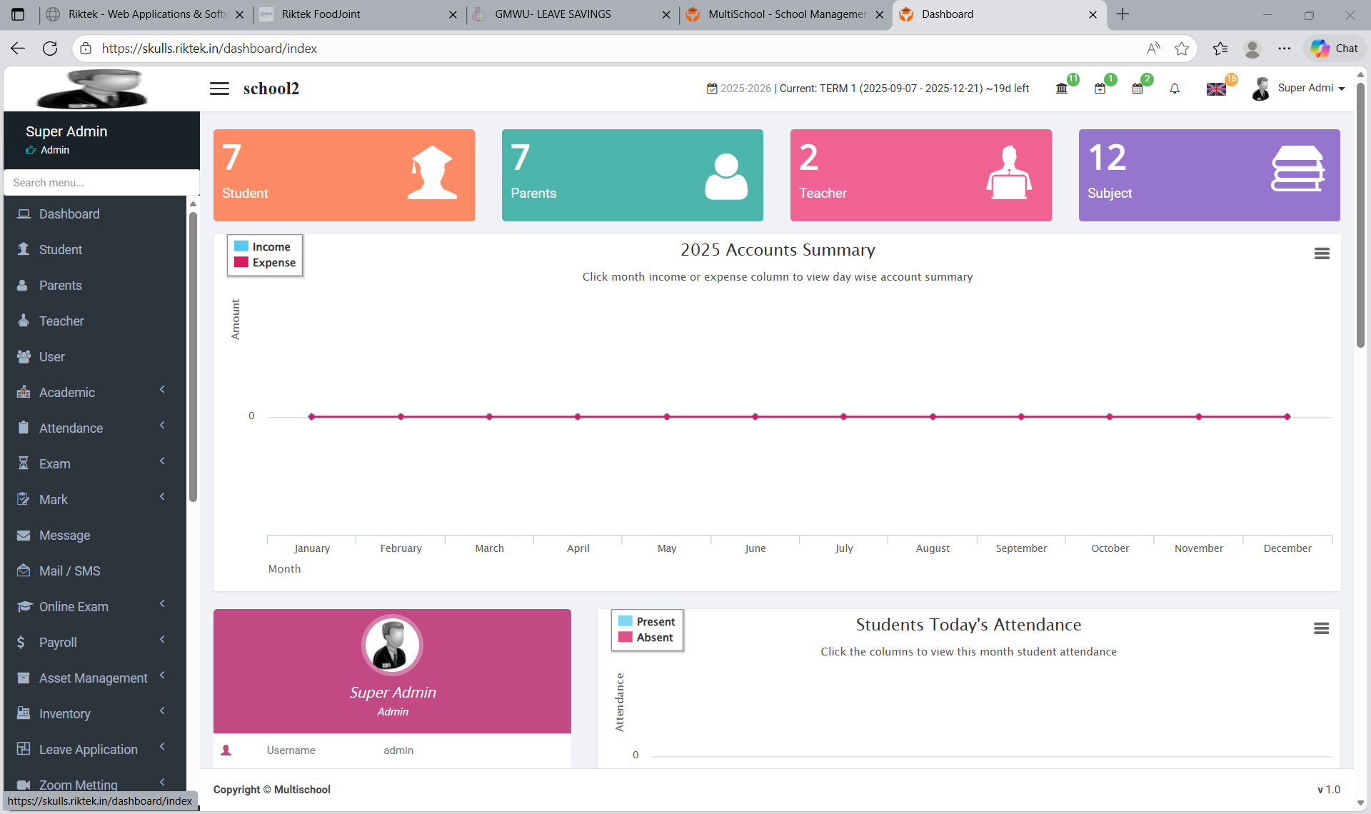 School Management System